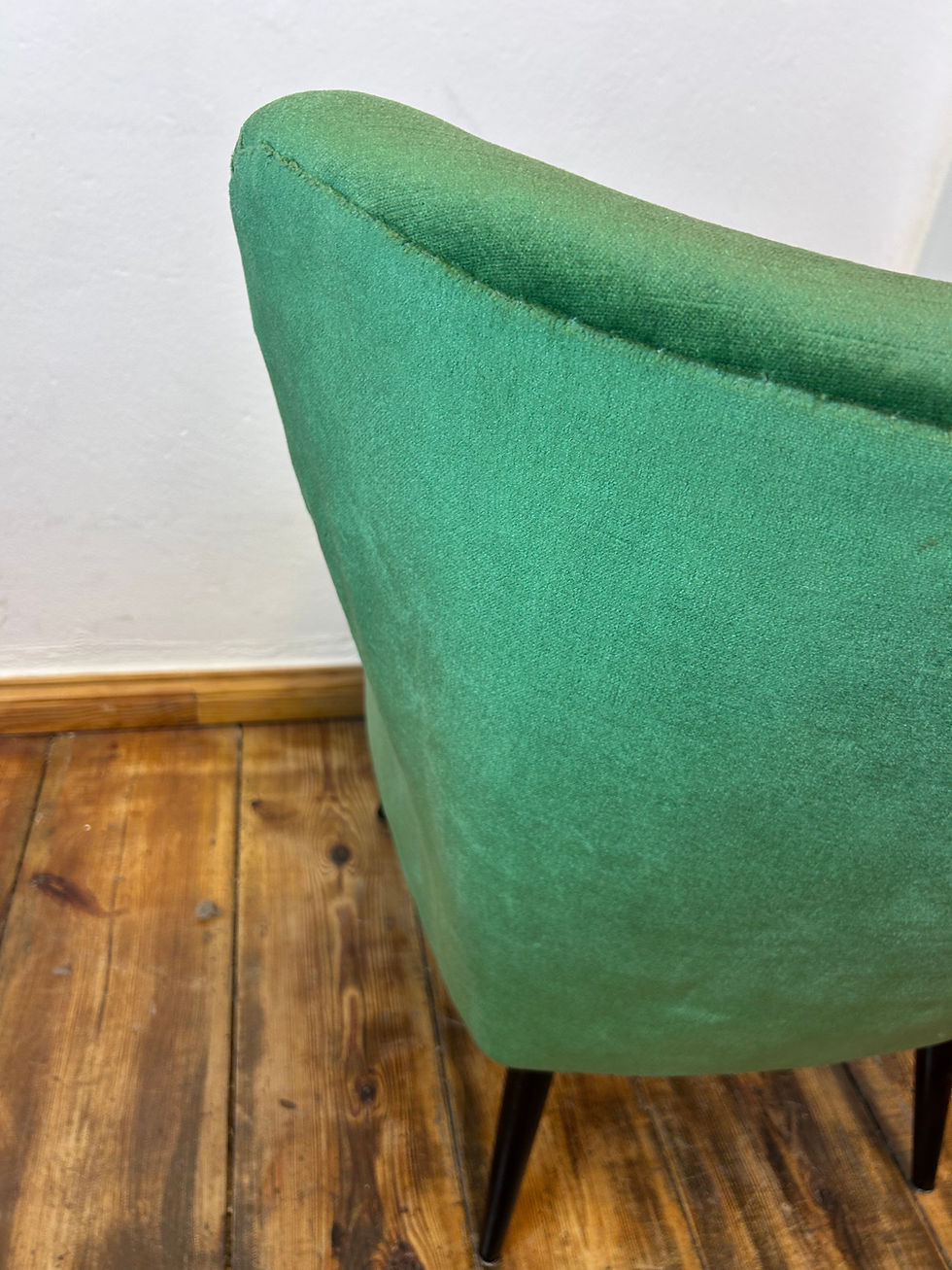 Miniaturbild: Cocktailsessel midcentury Stuhl Sessel Vintage Stoff