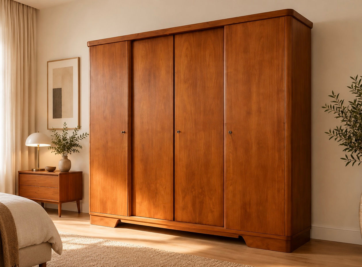 Original DDR Kleiderschrank | Mid Century | Restaurierter Vintage Kleiderschrank
