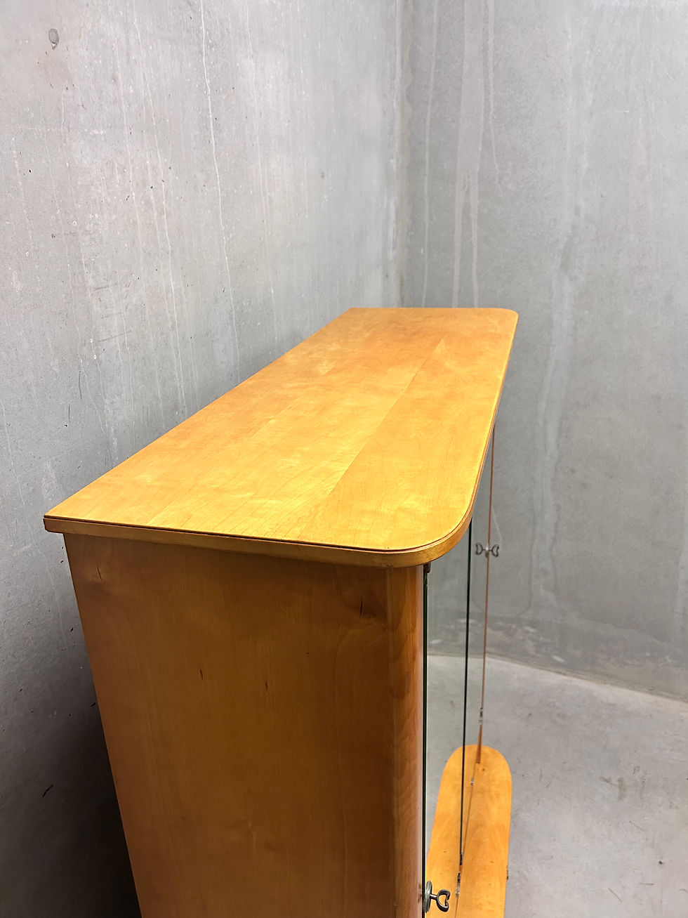 Miniaturbild: Original Mid Century Kommode Spiegel vintage | 1950er Frisierkommode Sideboard