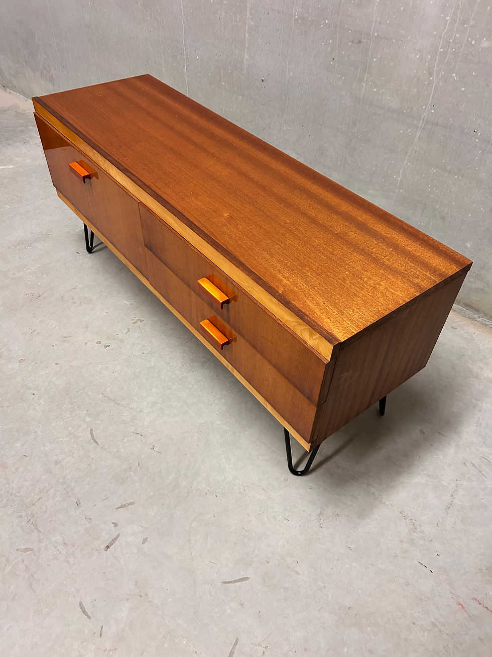 Miniaturbild: Mid Century Lowboard Kommode Sideboard vintage I 1960er DDR upcycling