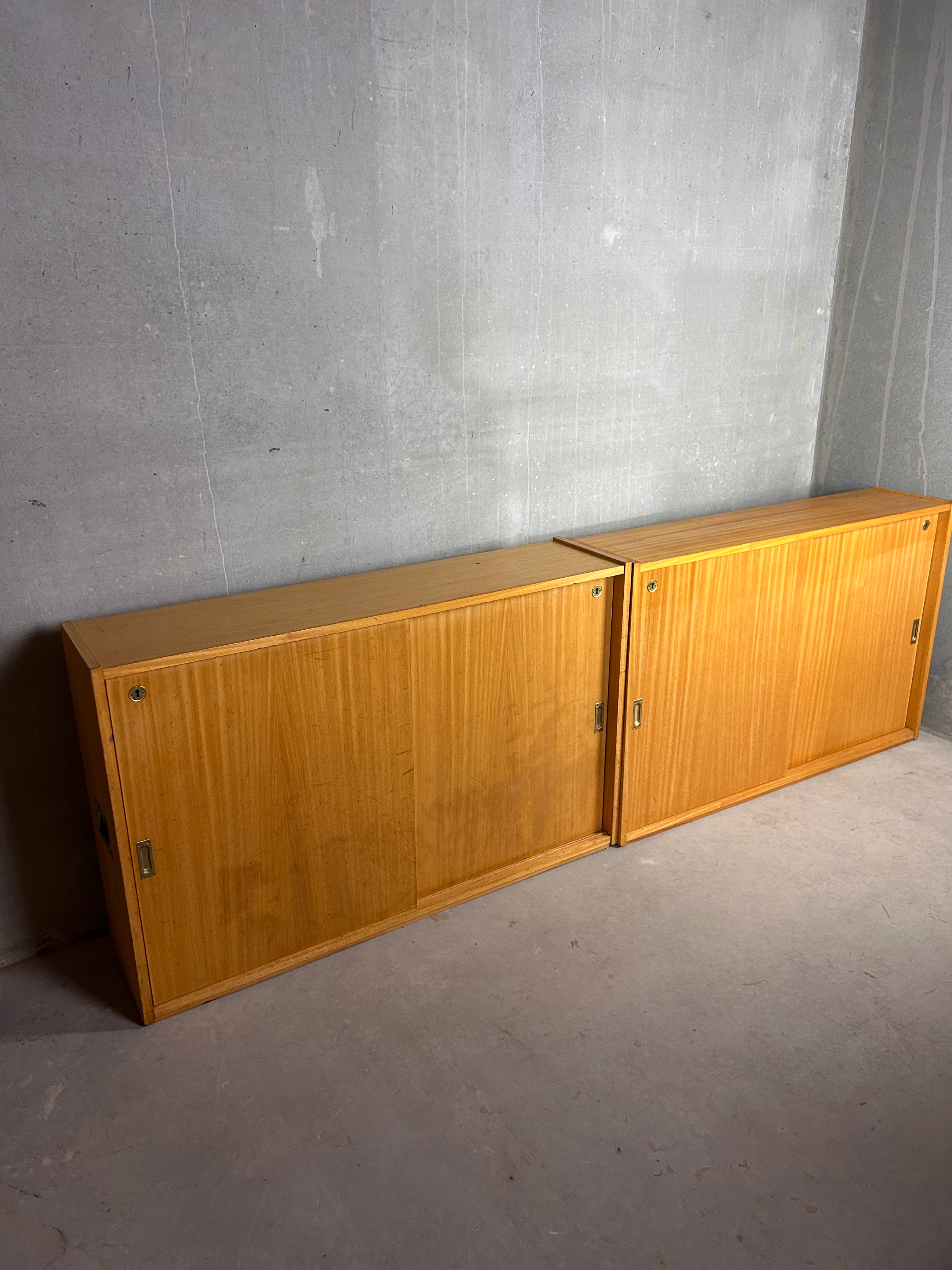 2 x Kommode schmal Sideboard Schuhschrank midcentury Vintage Aktenschrank