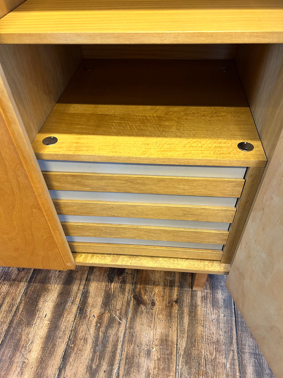 Miniaturbild: Kleiderschrank Hellerau Serie 794/1b DDR midcentury 1960er Birke vintage