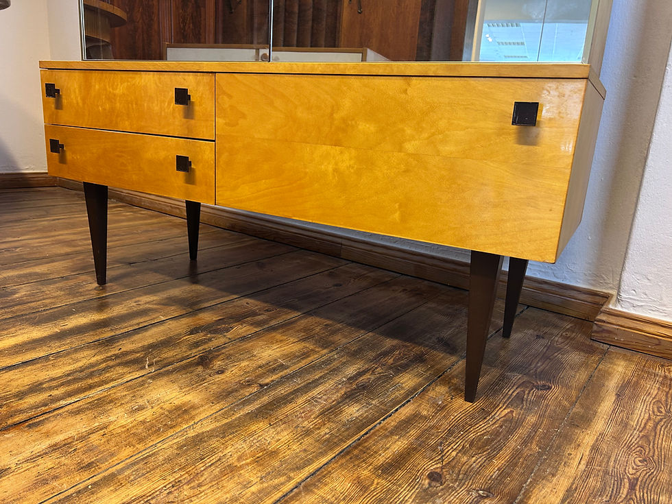 Miniaturbild: Kommode Spiegelschrank Sideboard midcentury vintage 1960er