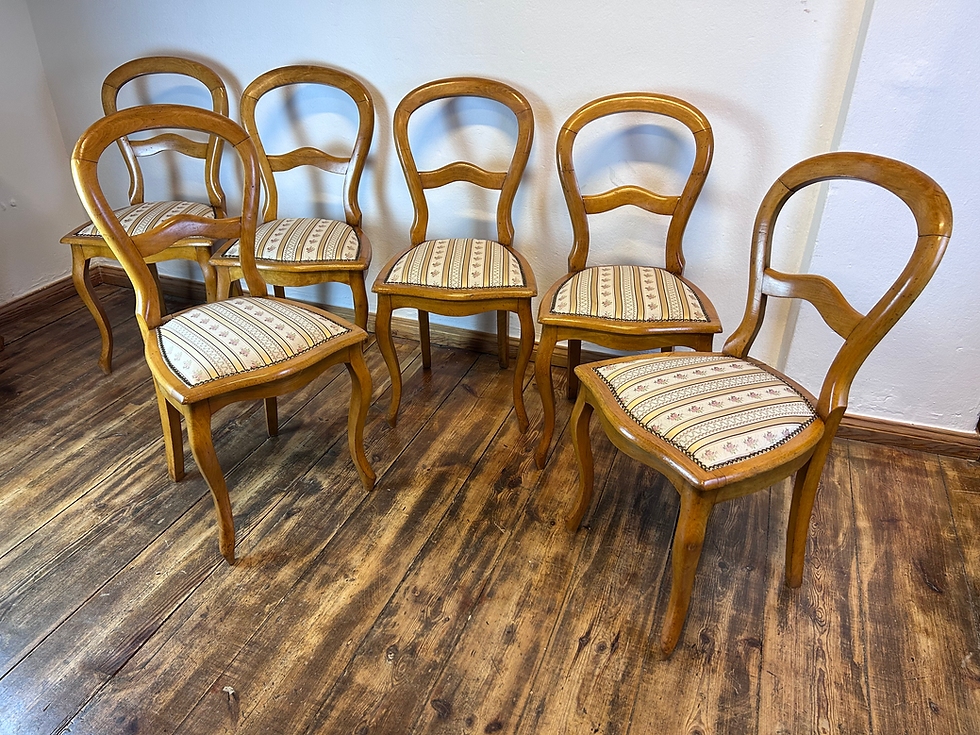 Miniaturbild: 6X Stuhl Stühle Biedermeier antik vintage Vollholz