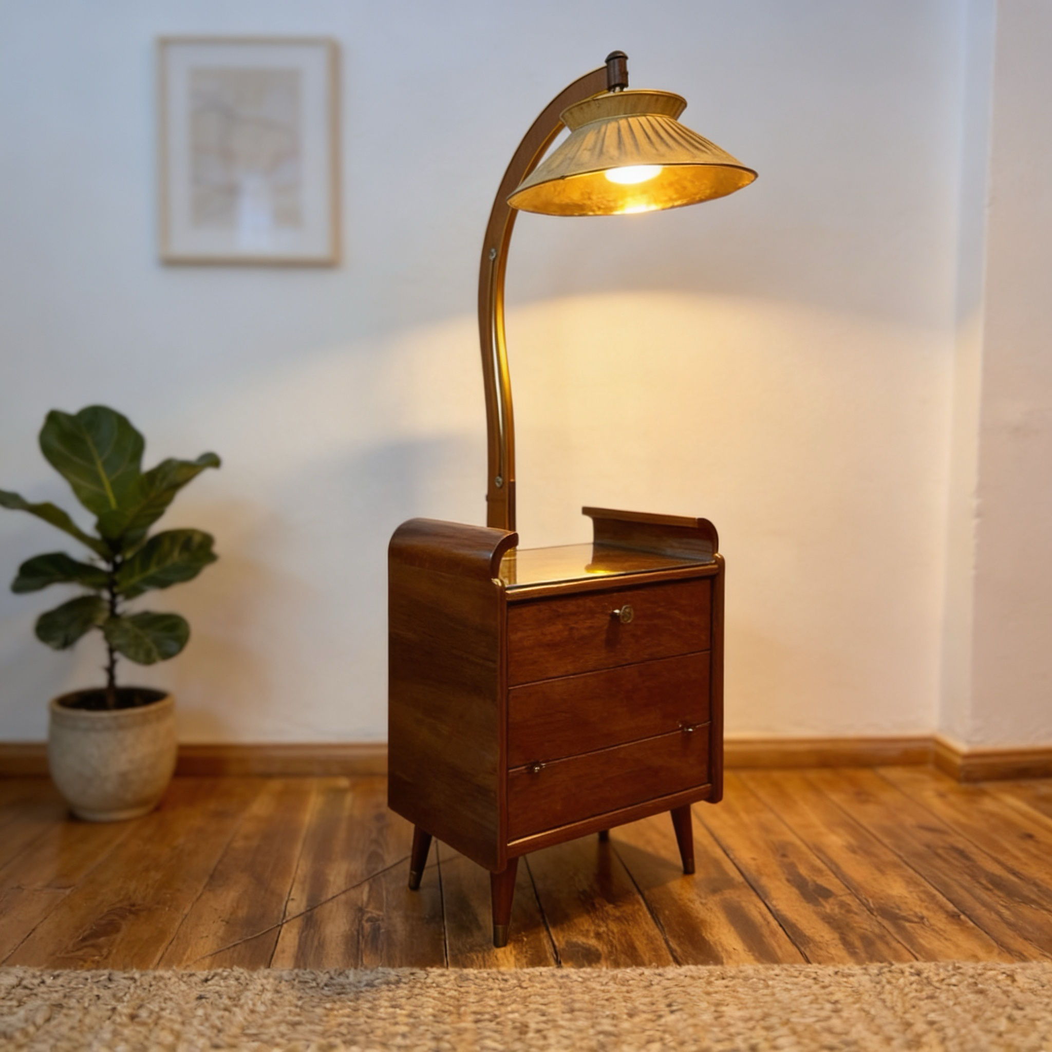 Stehlampe vintage Bar midcentury italienisch 1950er Lampe