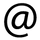 Icon of the symbol '@'