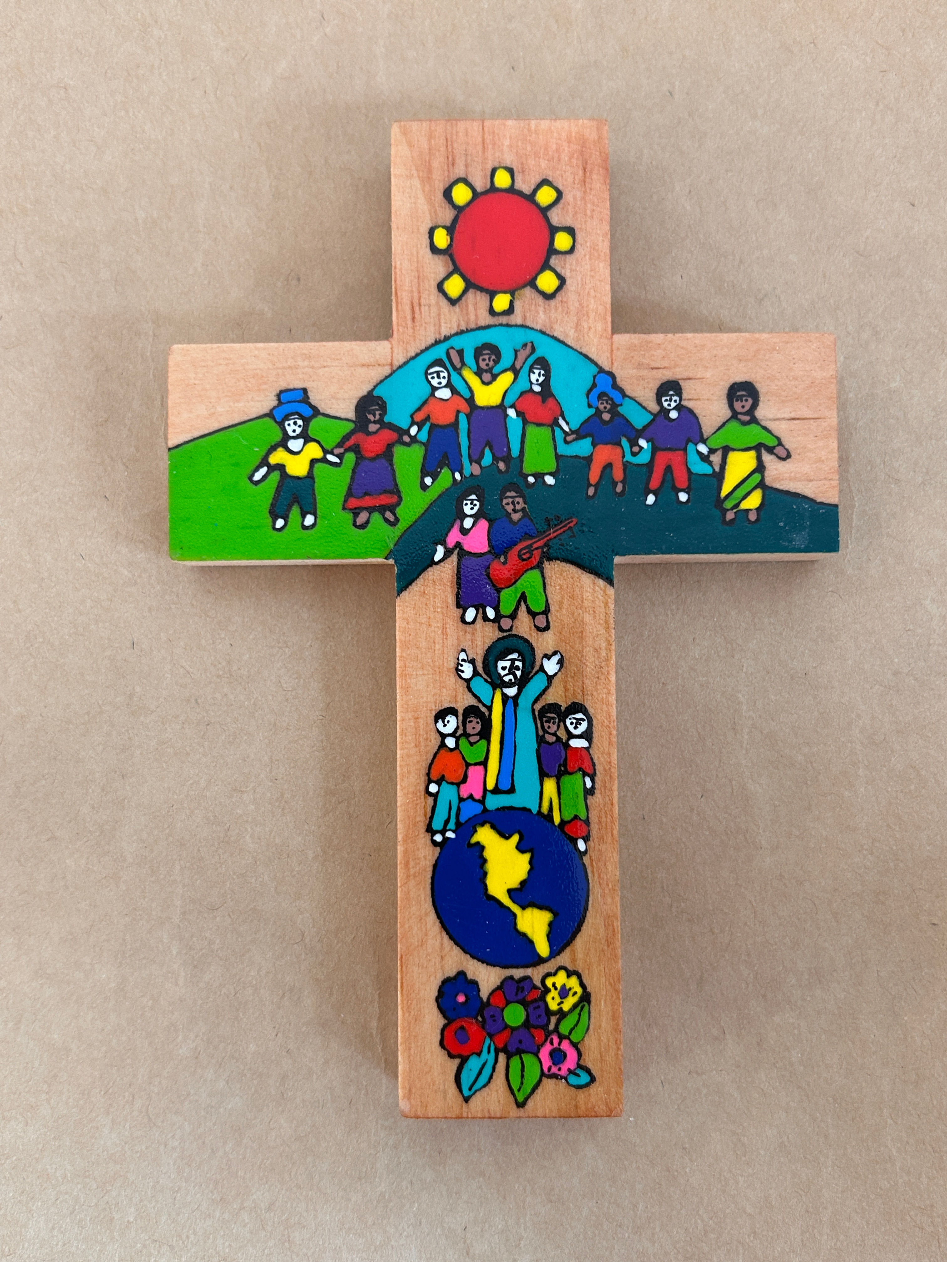Children of the World Cross from El Salvador 15.5cm