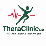 Theraclinic Logo, Pulse with a Jumping man