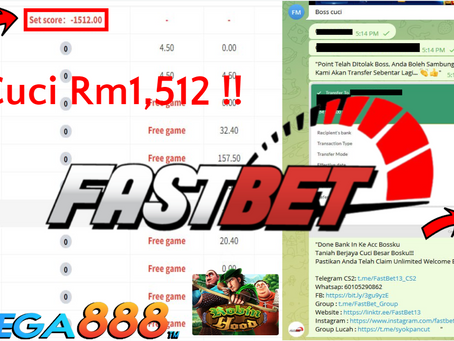 Taniah Boss Menang Besar Rm1,512.00 Dalam Game MEGA888