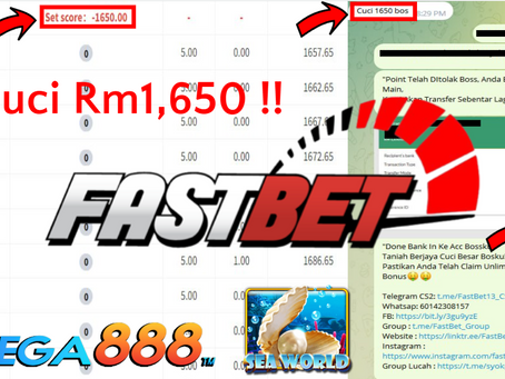 Taniah Boss Menang Besar RM1,650.00 Dalam Game MEGA888