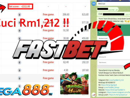 Taniah Boss Menang Besar RM1,212.00 Dalam Game MEGA888