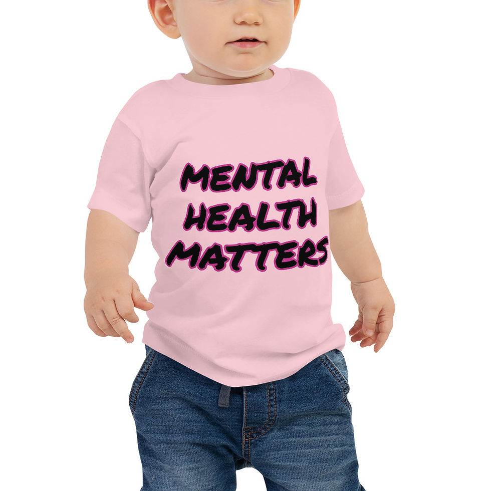 Thumbnail: Mental Health Matters Outlined Baby Short Sleeve Tee