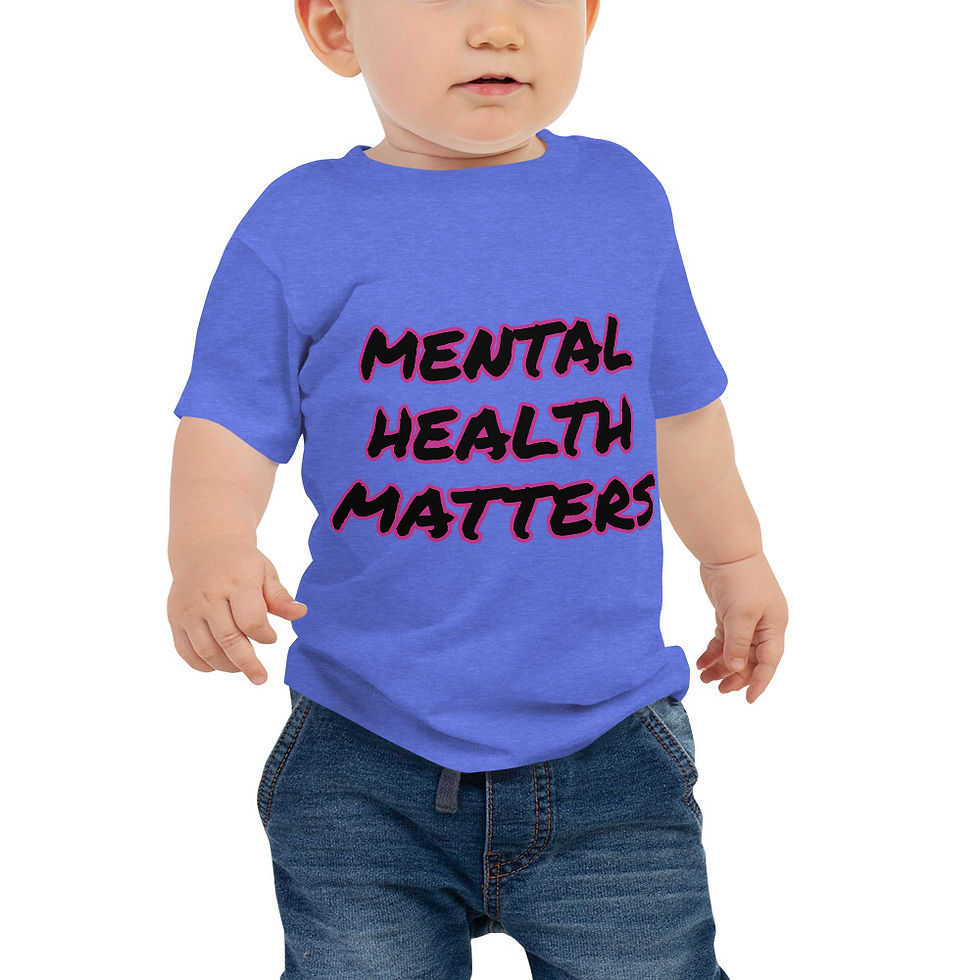Thumbnail: Mental Health Matters Outlined Baby Short Sleeve Tee