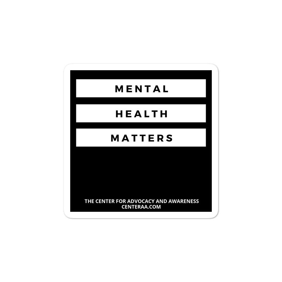 Thumbnail: Mental Health Matters Bubble-free stickers