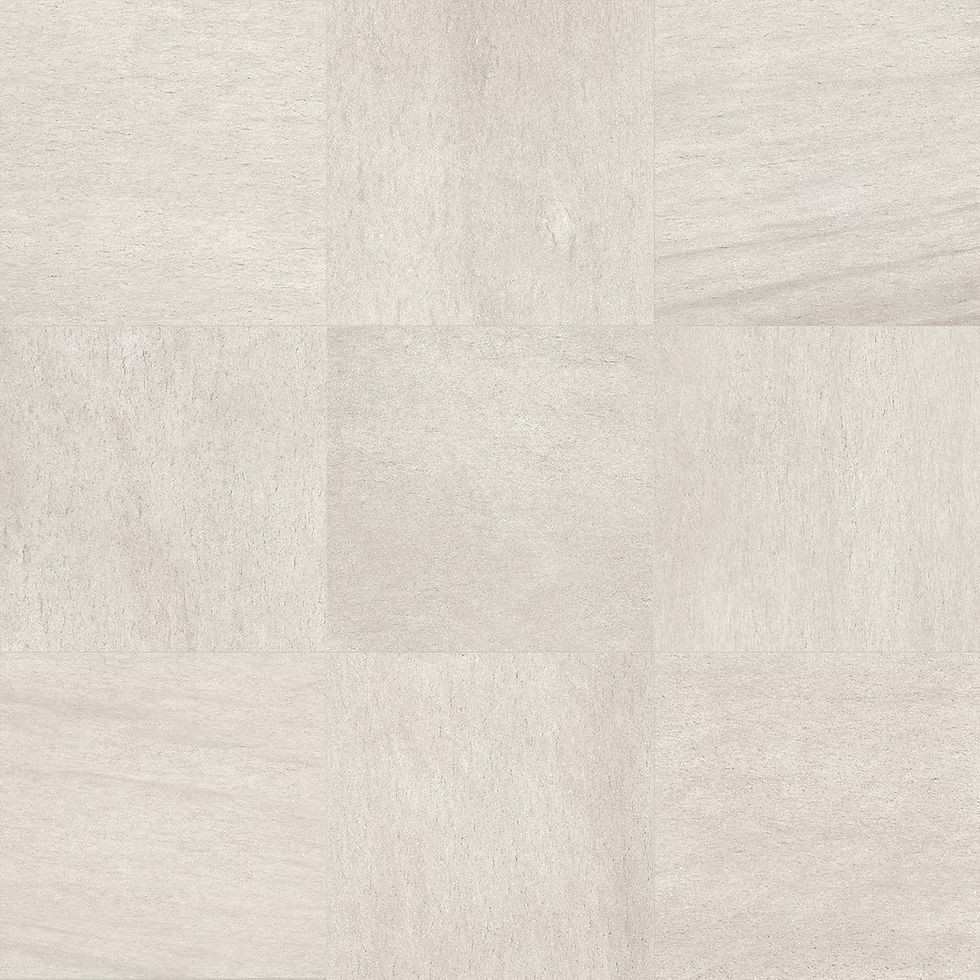A close-up of the white tile.