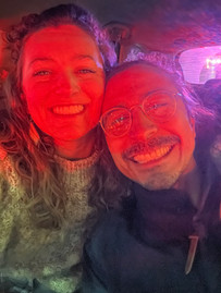Lauren Figueroa poses with her husband Larry Figueroa after being reunited after 10 weeks