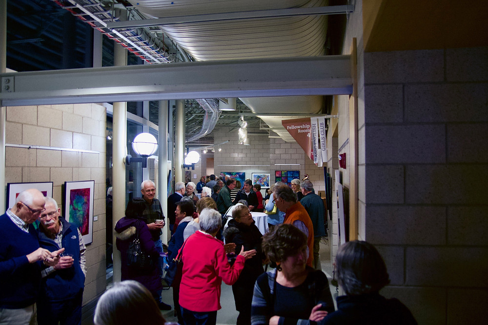 Gallery opening event at Church of the Servant in Grand Rapids