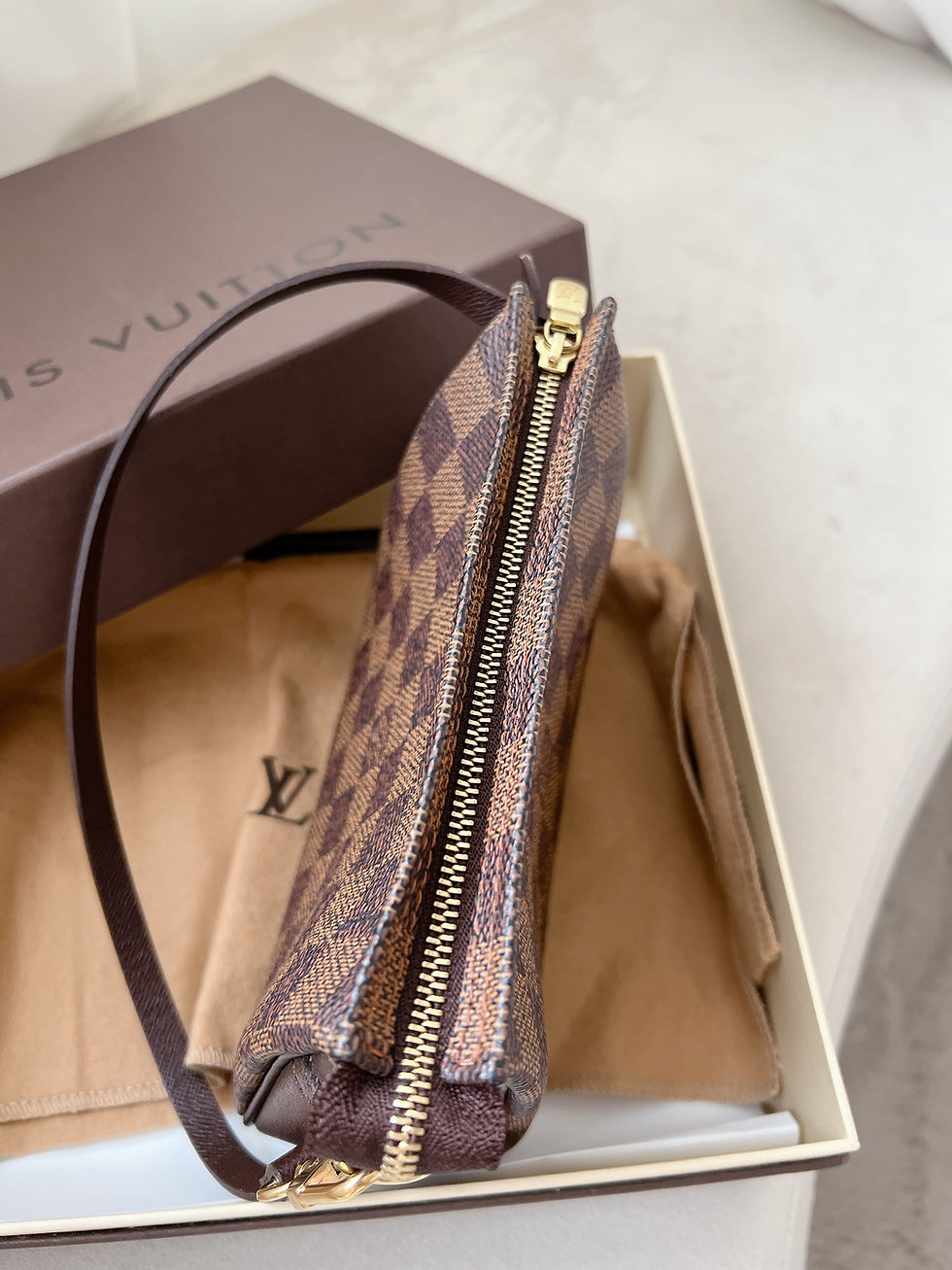 Thumbnail: Louis Vuitton Mini Pouch Damier