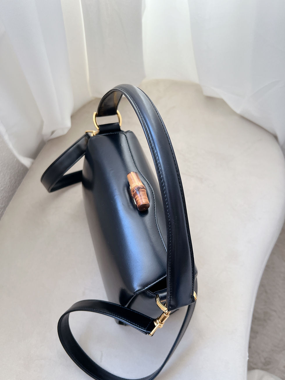 Thumbnail: Gucci Vintage Bamboo Handbag