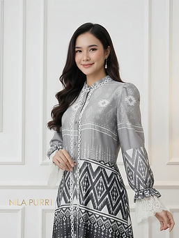 Dress motif premium yang bikin tampilan makin anggun dan classy ✨ Siap jadi favoritmu!#nil
