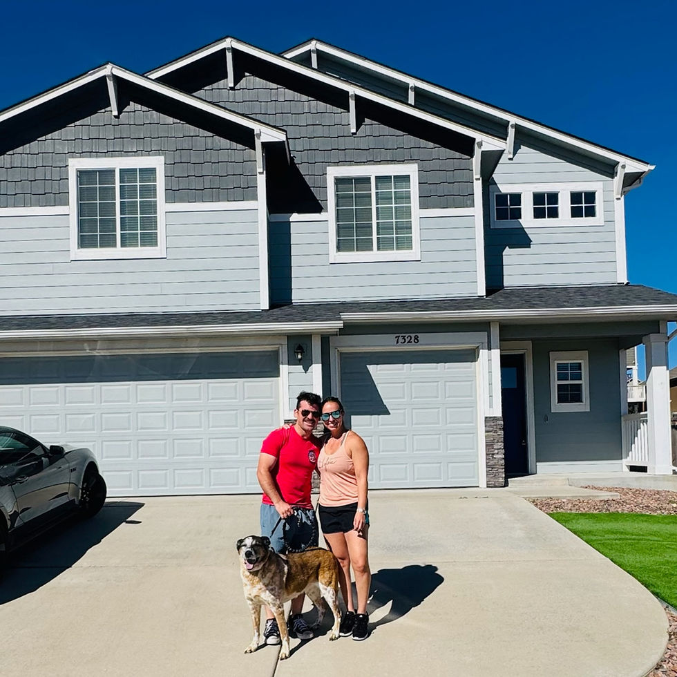 Ben and Maria with their new home