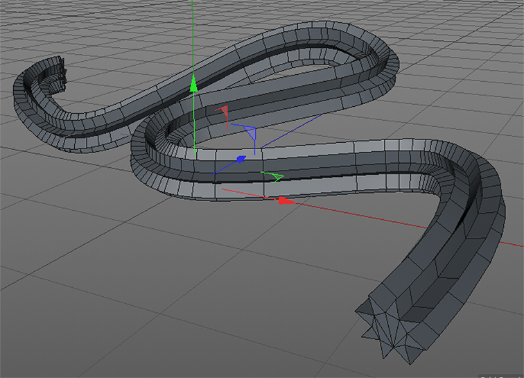 the basic result is the shape applied as an extrusion all the way along the spline object.