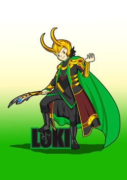 LOKI Laufey Cartoon Style