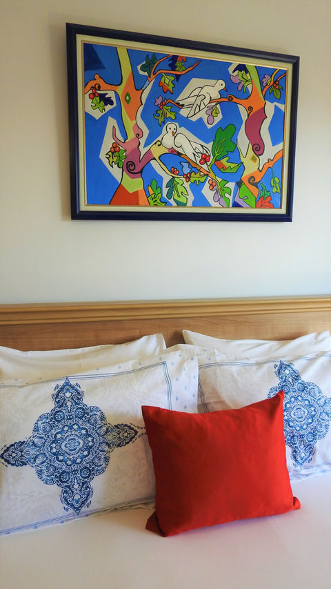 Bozcaada deniz manzaralı otel odanız