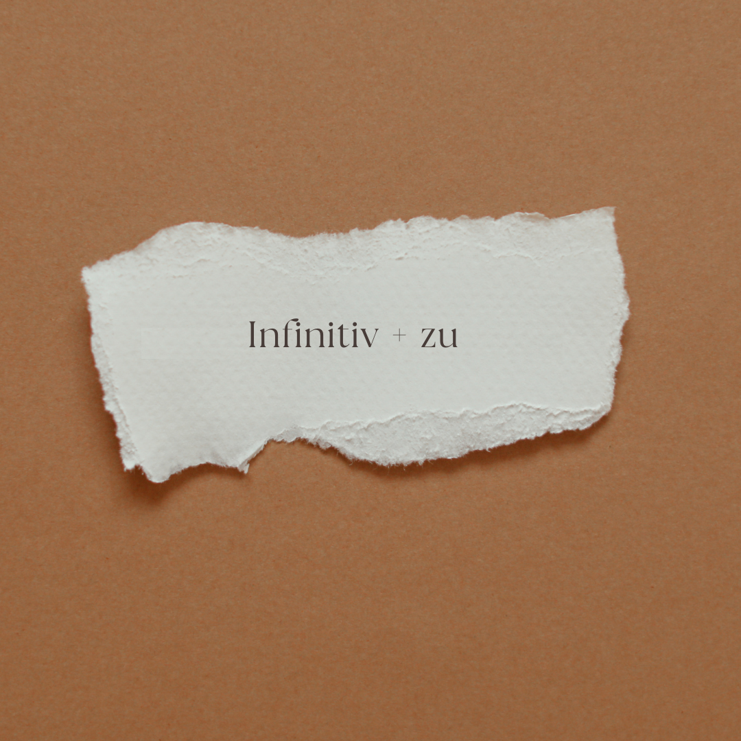 Infinitiv + zu B1+