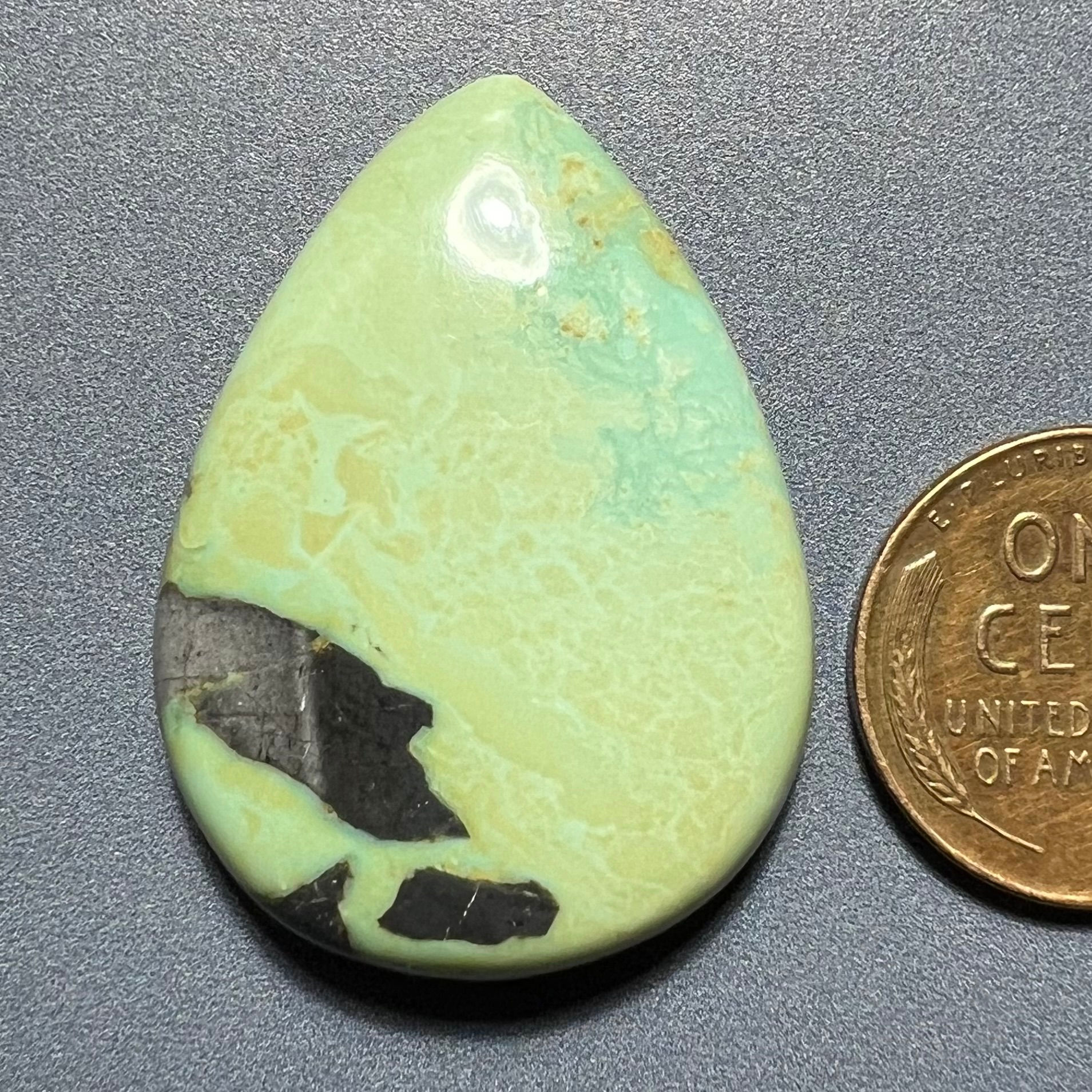 Dewdrop Mine Natural Variscite Cabochon