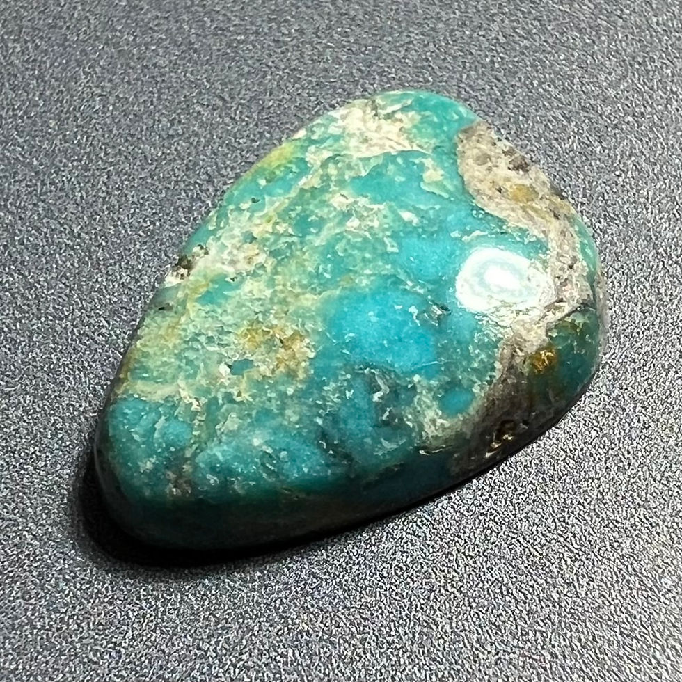 Thumbnail: Double Eagle Mine Natural Turquoise Cabochon