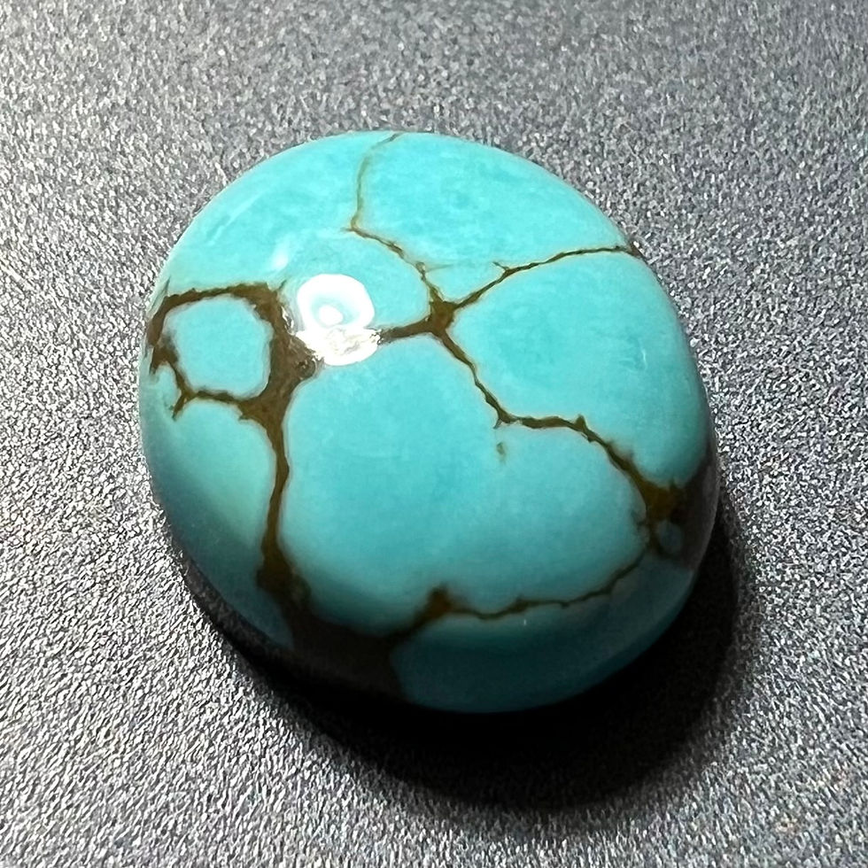 Thumbnail: Supernova Mine Turquoise Cabochon, Stabilized