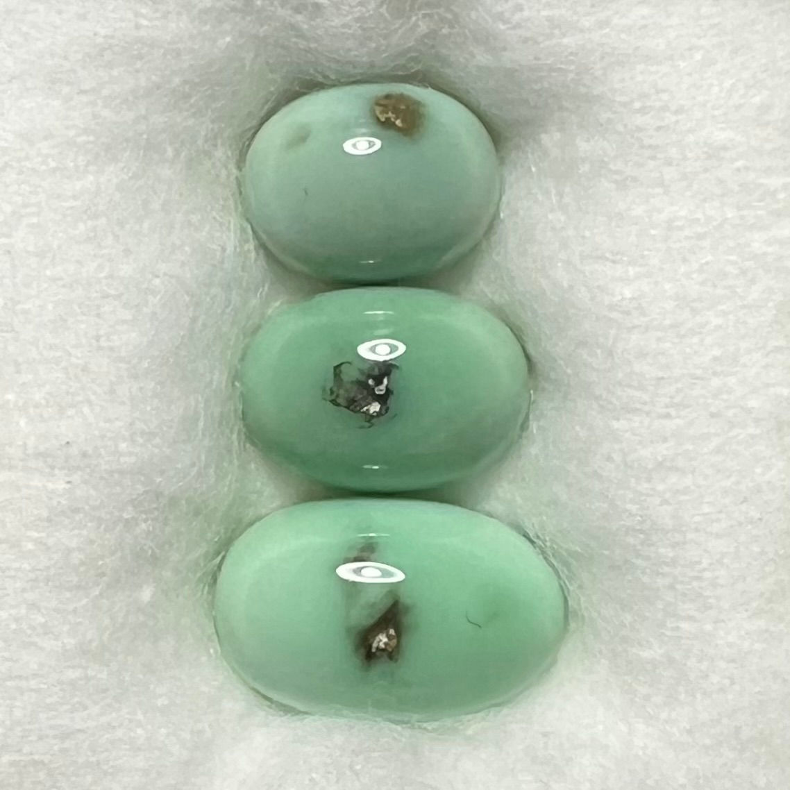 9x7mm-12x8mm White Mountain Mine Variscite Calibrated Cabochons