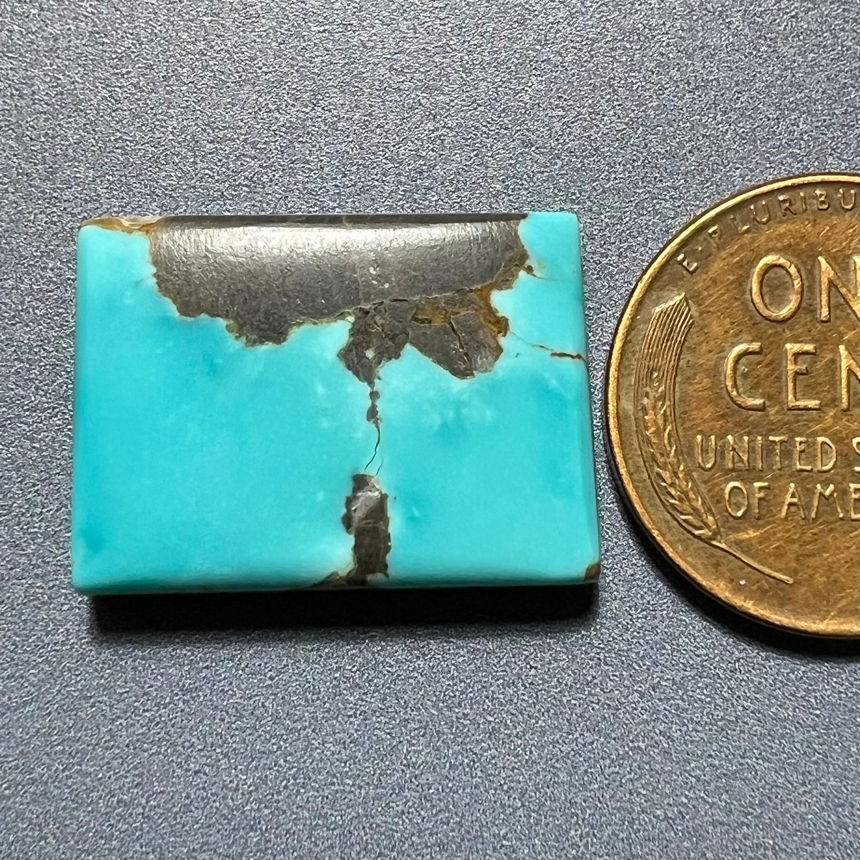 Supernova Mine Turquoise Cabochon, Stabilized