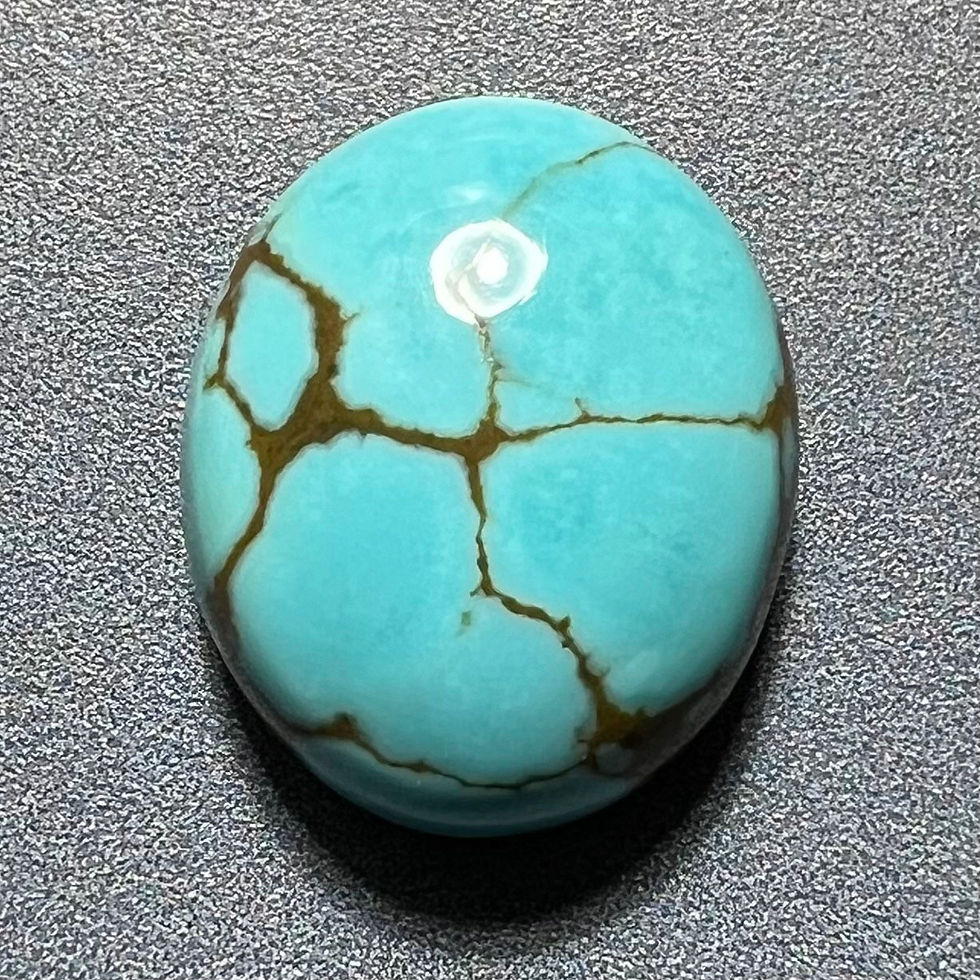 Thumbnail: Supernova Mine Turquoise Cabochon, Stabilized