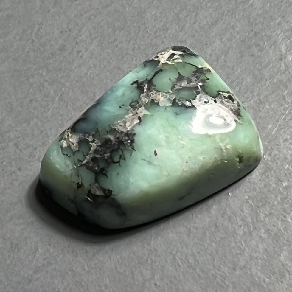 Thumbnail: White Mountain Mine Variscite Cabochon