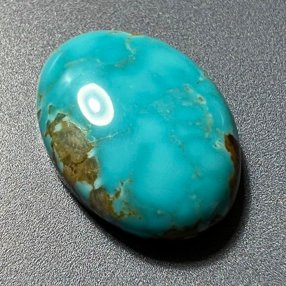 Thumbnail: Supernova Mine Turquoise Cabochon, Stabilized