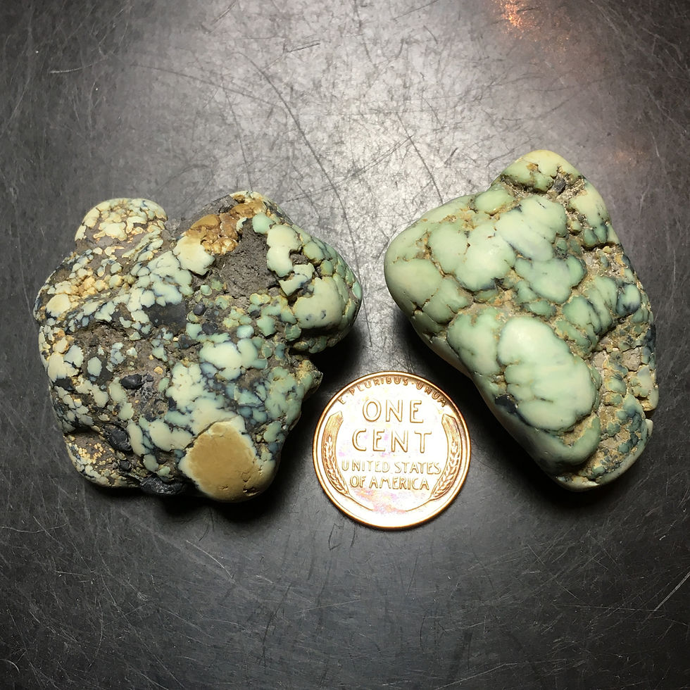 Thumbnail: Morning Glory Spiderweb Variscite Rough