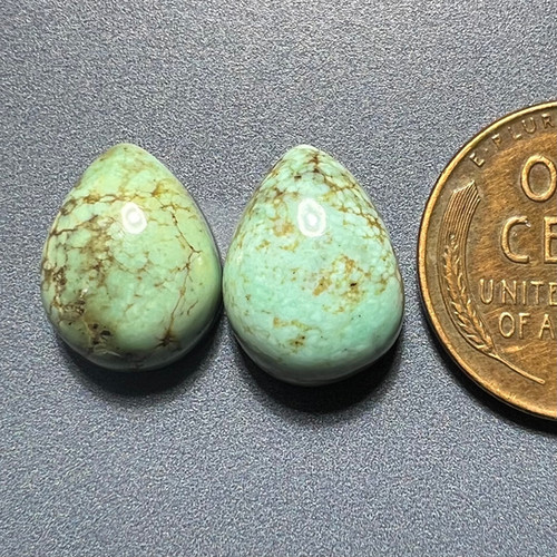 Antelope Hill Mine Natural Variscite Cabochons | Esmeralda Turquoise