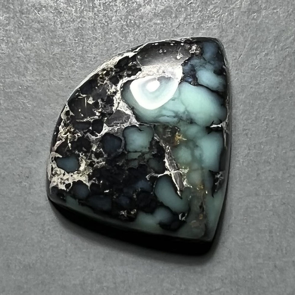 Thumbnail: White Mountain Mine Variscite Cabochon