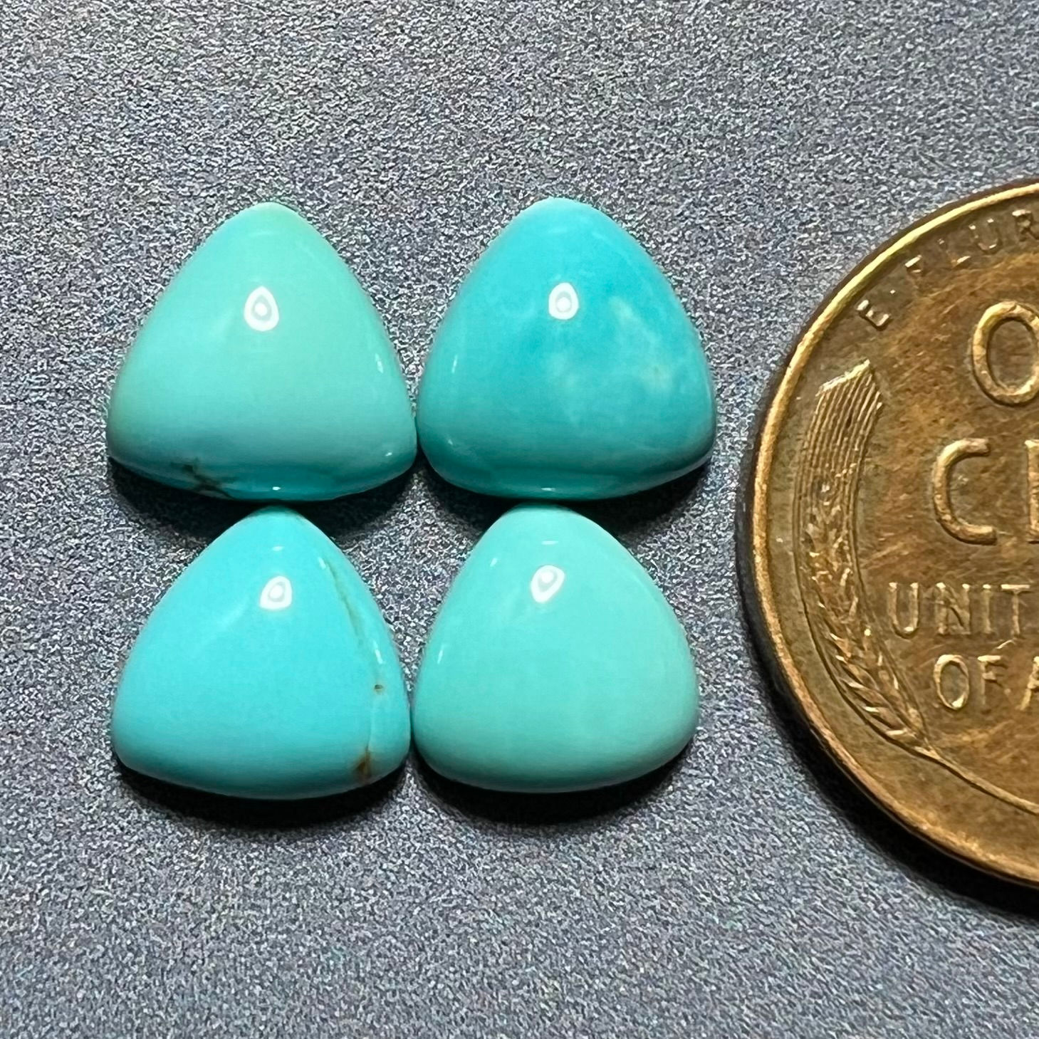 Supernova Mine Turquoise Cabochon, 7mm, Stabilized