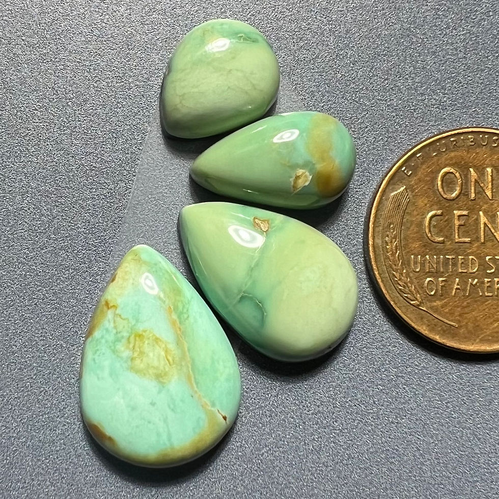 Thumbnail: Roadrunner Mine Natural Variscite Cabochons