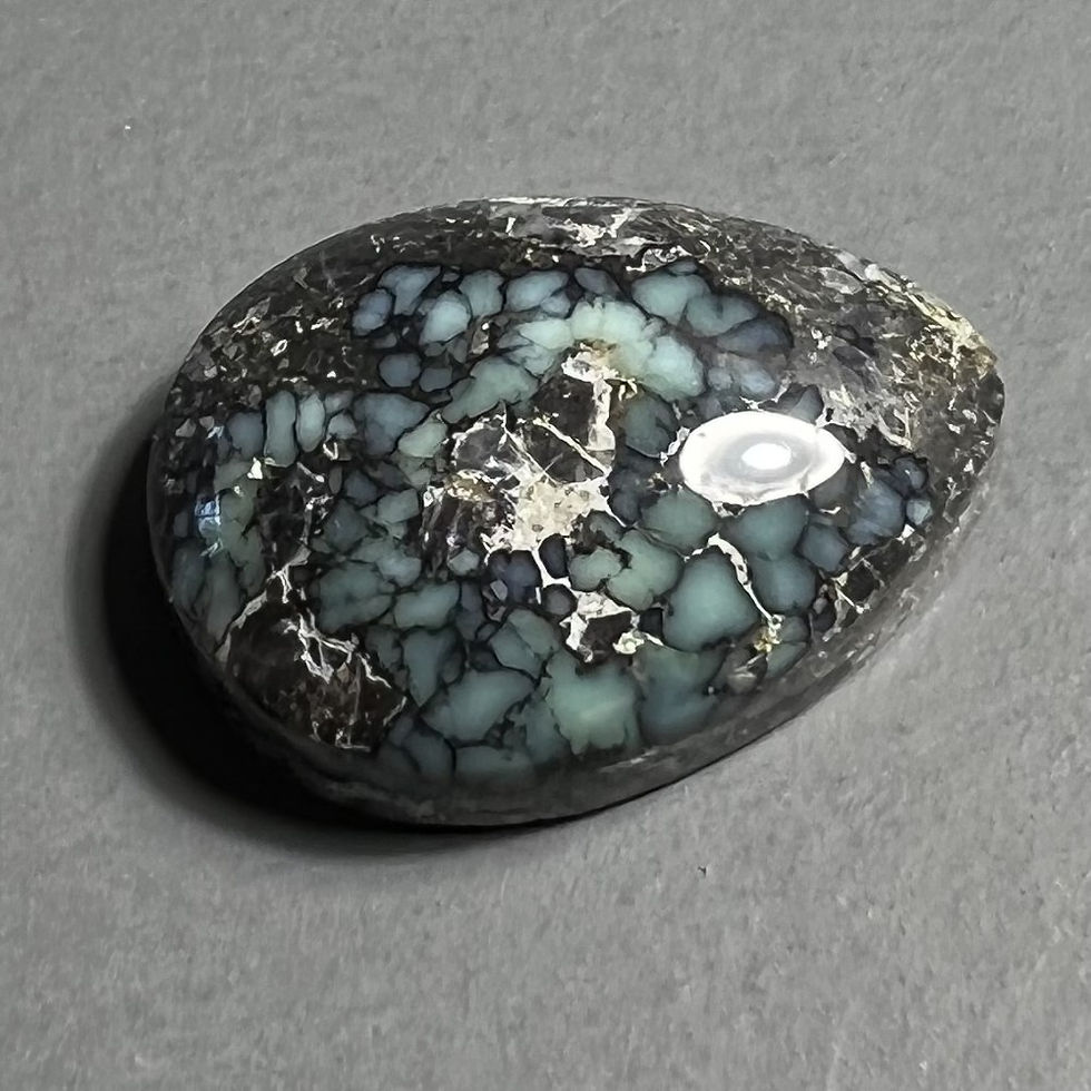 Thumbnail: White Mountain Mine Variscite Cabochon