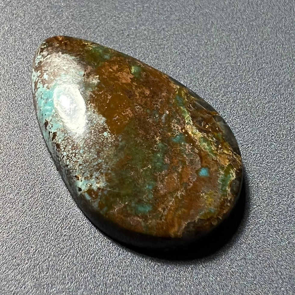 Thumbnail: Double Eagle Mine Natural Turquoise Cabochon