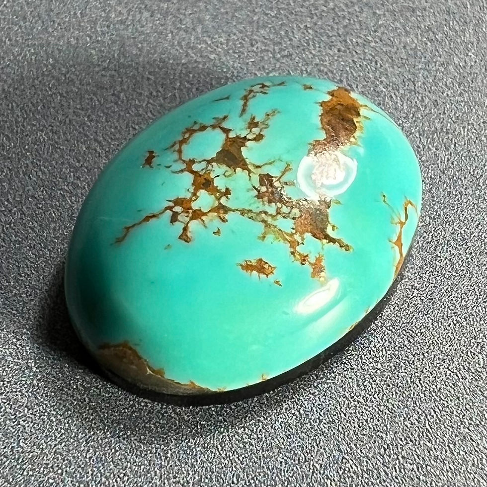 Thumbnail: Supernova Mine Turquoise Cabochon, Stabilized