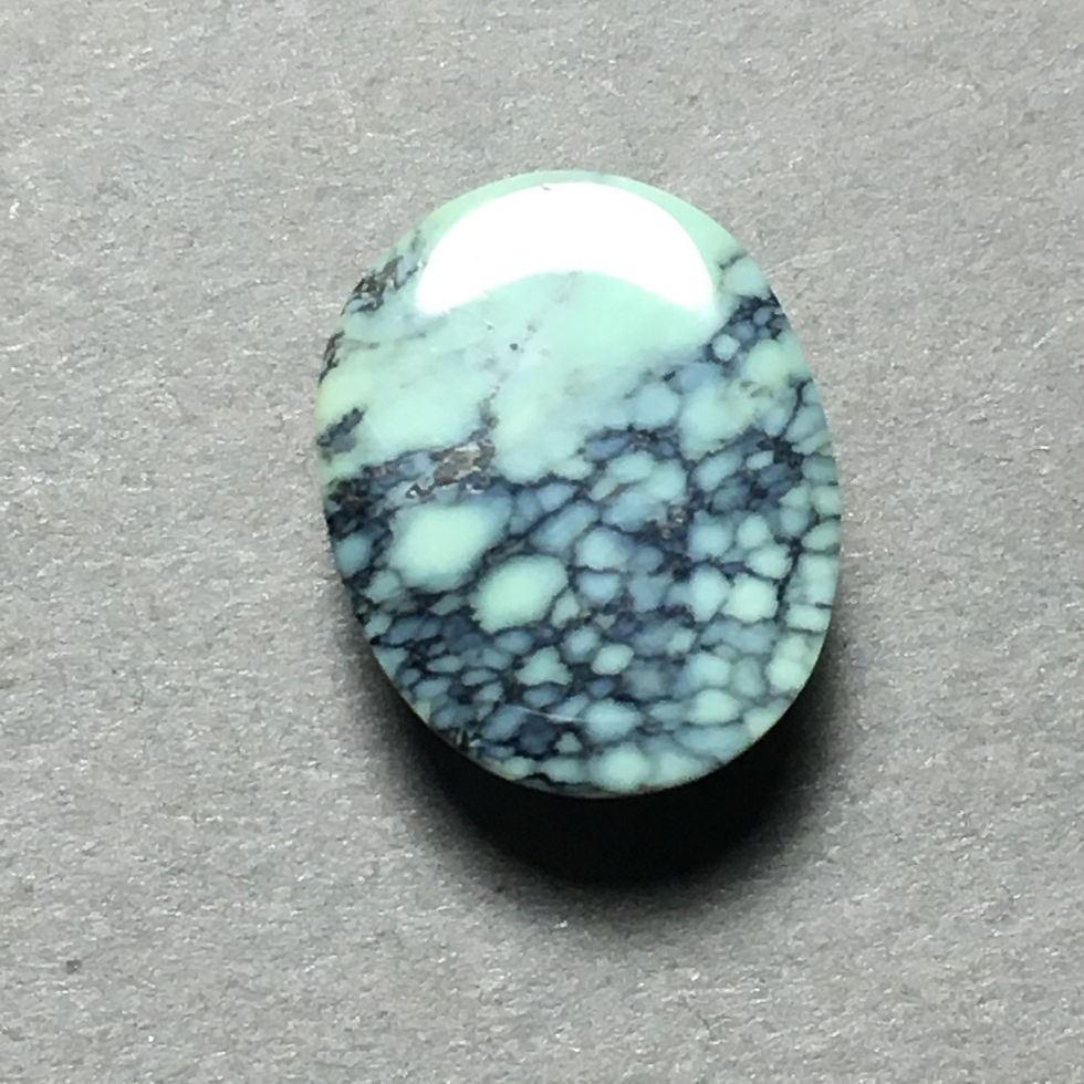 Thumbnail: 12x9.5mm - Prince Mine Natural Variscite Calibrated Cabochon