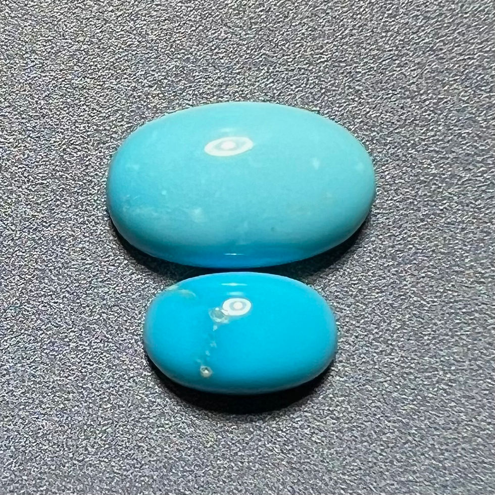Thumbnail: Morenci Mine Natural Turquoise Calibrated Cabochons