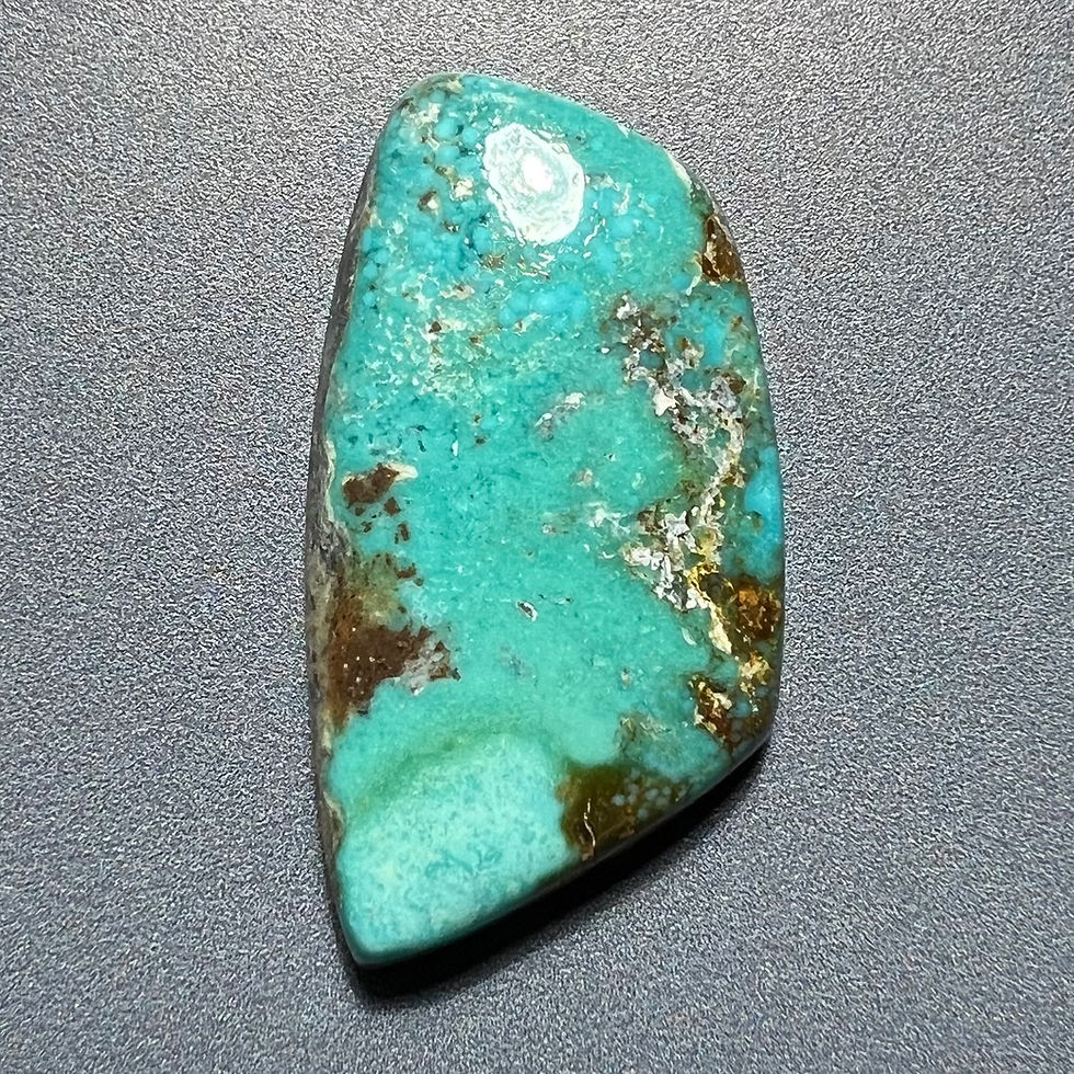 Thumbnail: Double Eagle Mine Natural Turquoise Cabochon