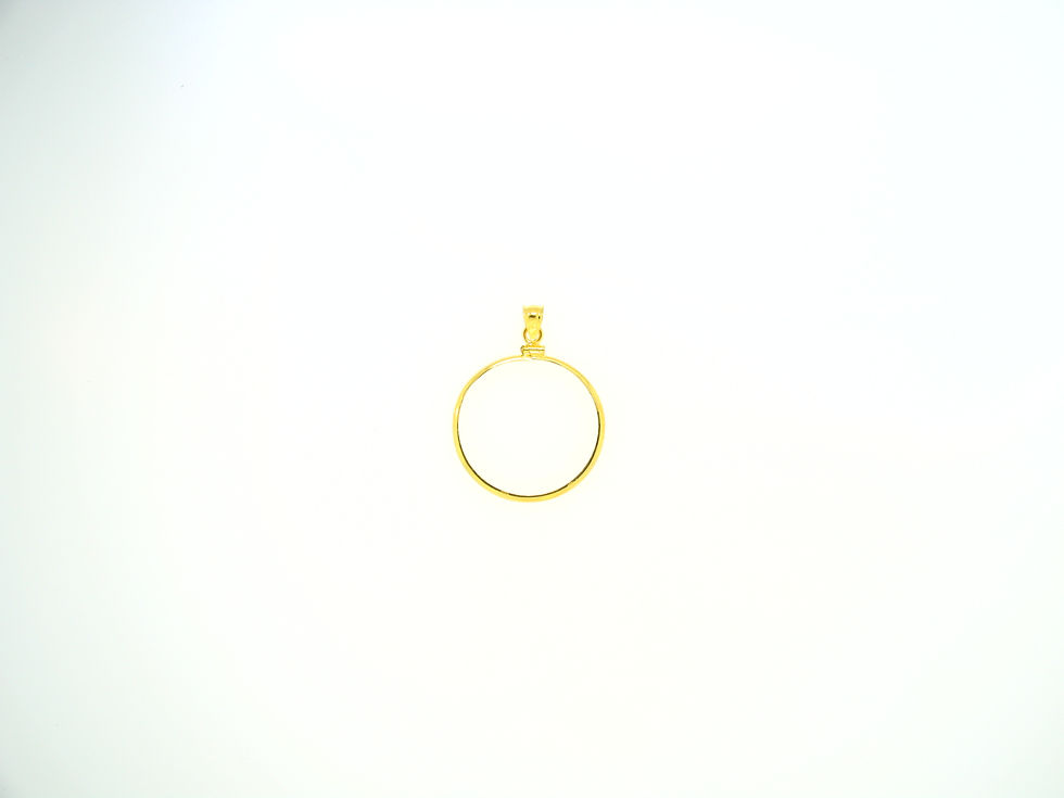 Panda 1 Ounce 14Kt Yellow Coin Frame