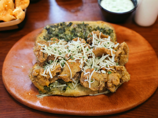 Rockefeller po-boy sandwich with fresh Gulf oysters at The Seafood Place restaurant Tullahoma